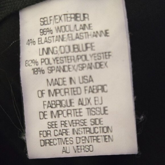 Theory Custom Max 2 Pants Black Wool Dress Pants Size 12 - Picture 9 of 12